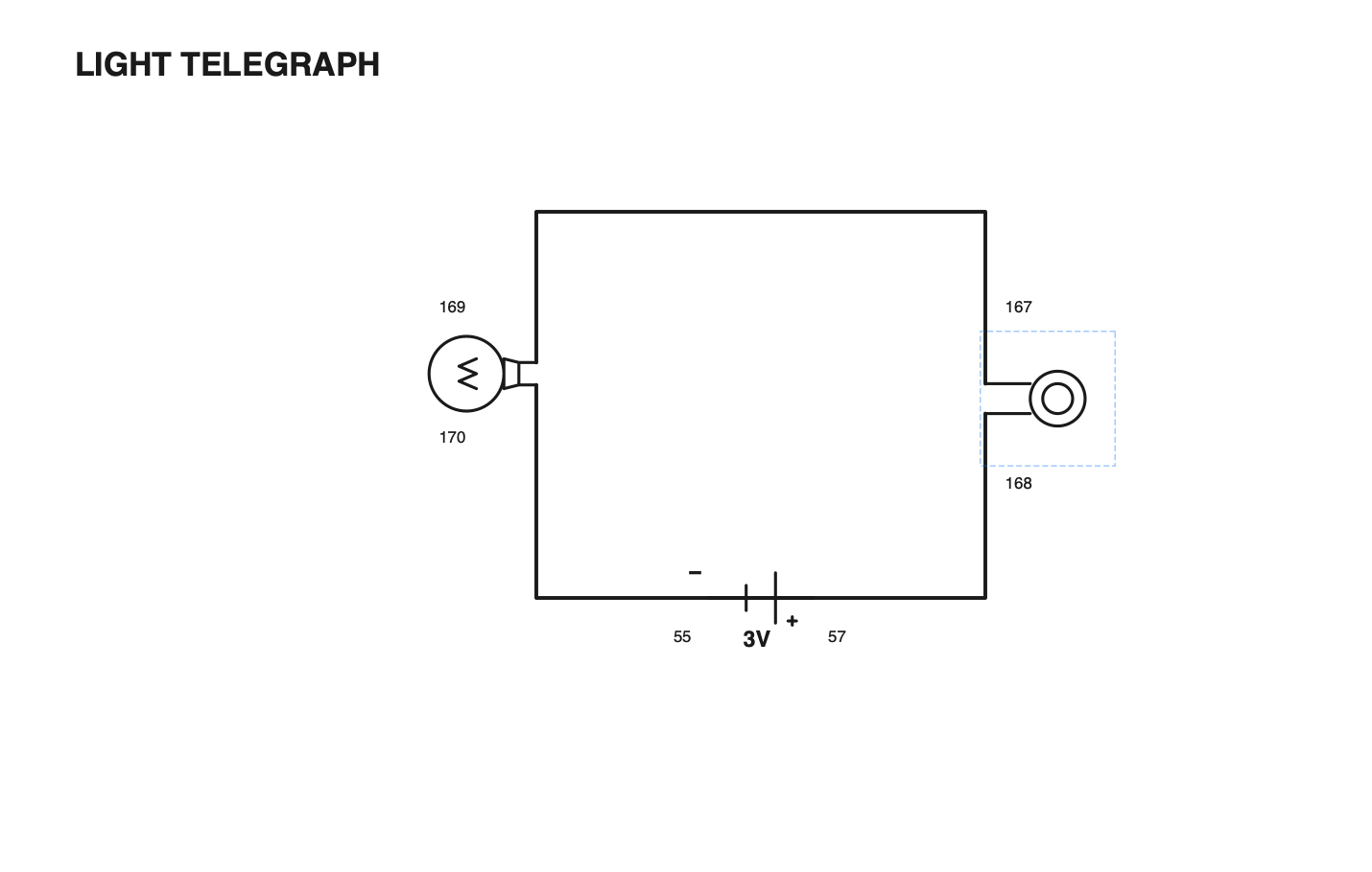 Light telegraph circuit